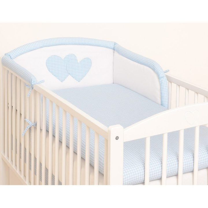 Lovytės apsaugėlė Hearts blue checkered BOBONO