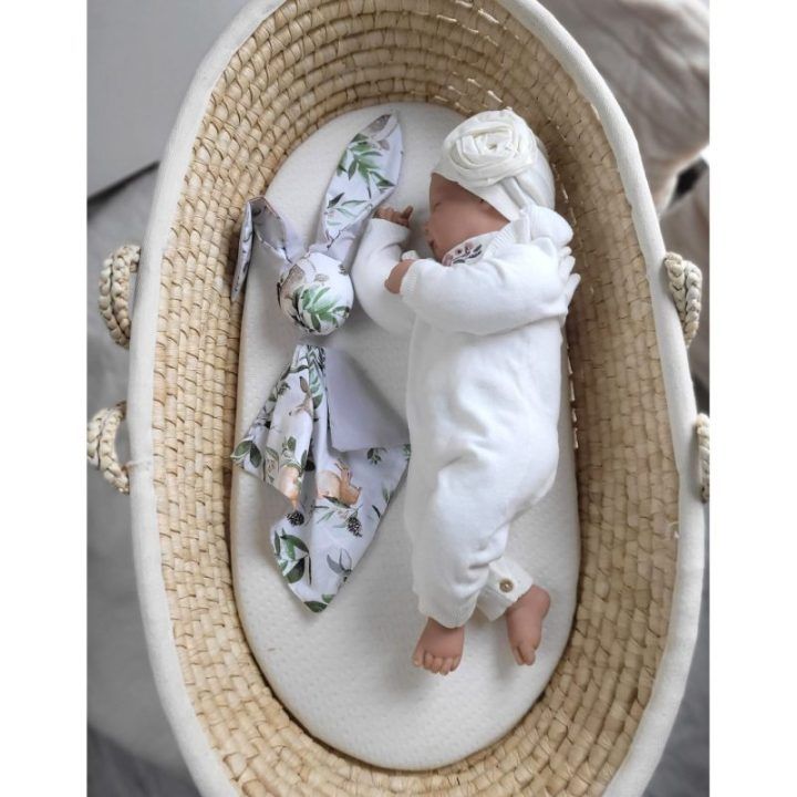 Minkštas zuikučio žaislas-kramtukas My Sweet Baby Woodland green/grey