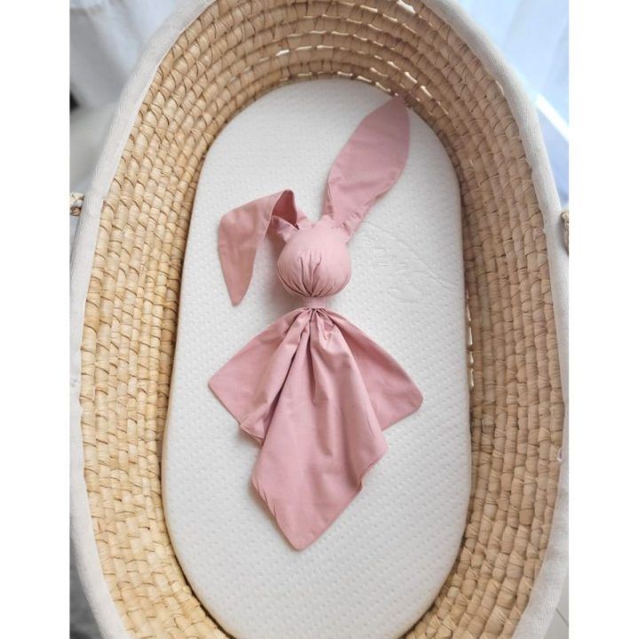 Minkštas migdukas zuikutis DOUDOU – pastelinė rožinė