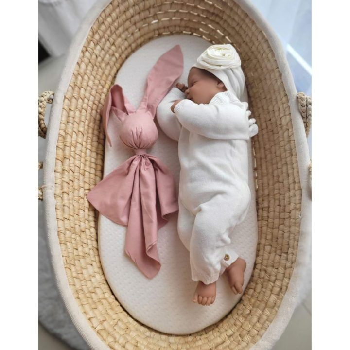 Minkštas migdukas zuikutis DOUDOU – pastelinė rožinė