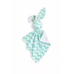 Kūdikio minkštas žaislas-kokonas DOUDOU „Mint chevron – balta“