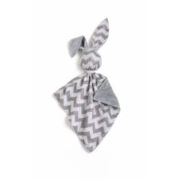 Pilkas dvipusis kūdikio migdukas-lėlė DOUDOU Bunny