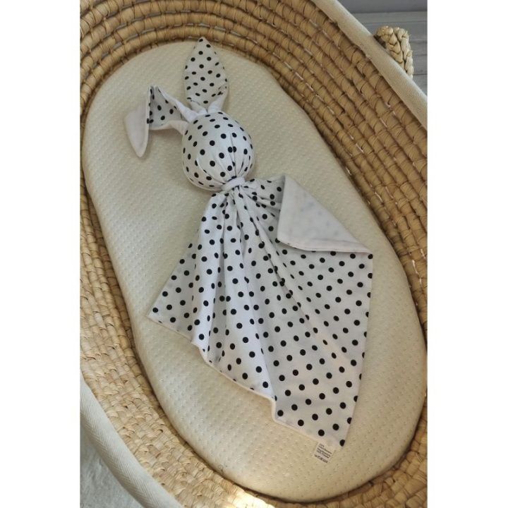 Kūdikio migdukas DOUDOU su taškeliais, baltas