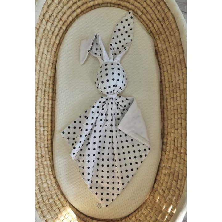 Kūdikio migdukas DOUDOU su taškeliais, baltas
