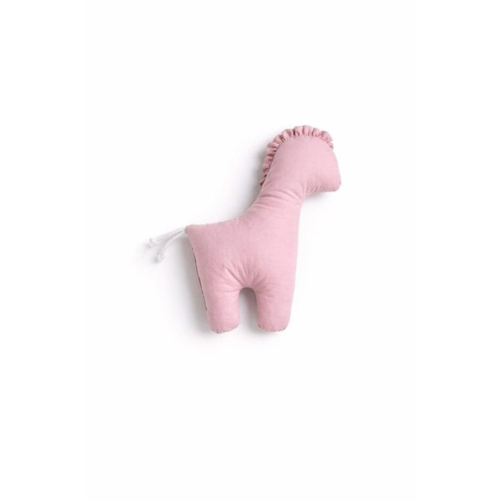 Minkštas pirmasis žaislas arkliukas Lucky Horse, šviesiai rožinis
