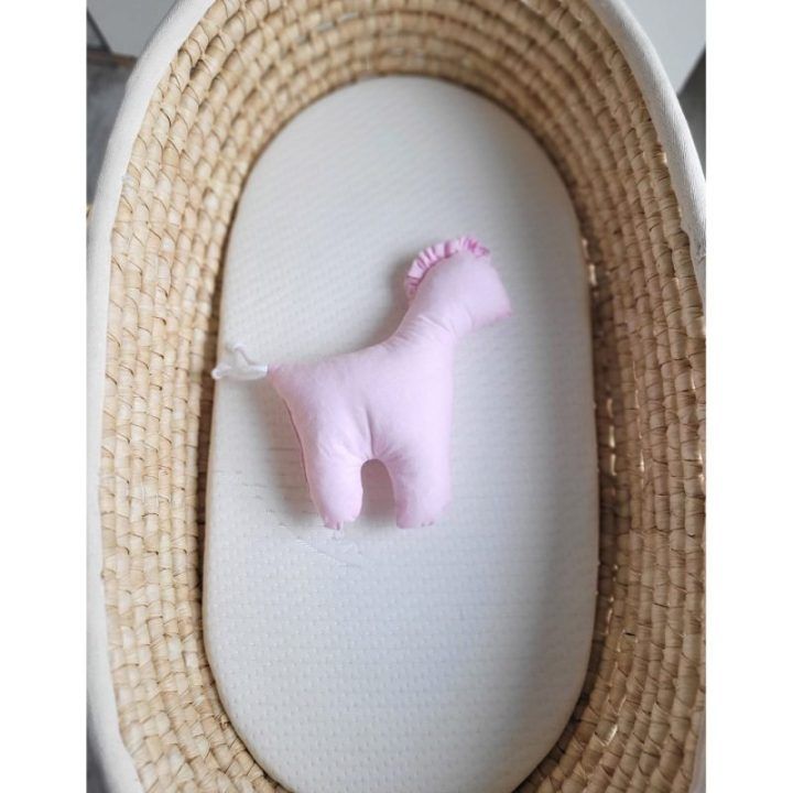 Minkštas pirmasis žaislas arkliukas LUCKY Pink