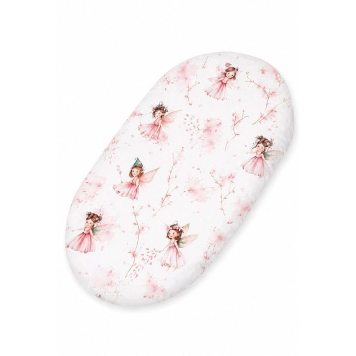 Paklodė su guma Moses krepšiui 75 × 35 cm Blossom Fairies