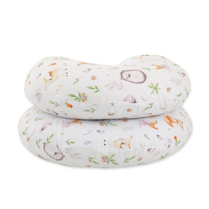 Medvilninis nėštumo pagalvės užvalkalas C formos My Sweet Baby Forest Softness