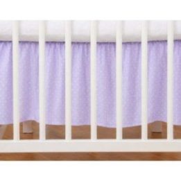 Lovyčių sijonas 120 × 60 cm su baltais taškeliais ant alyvinės spalvos