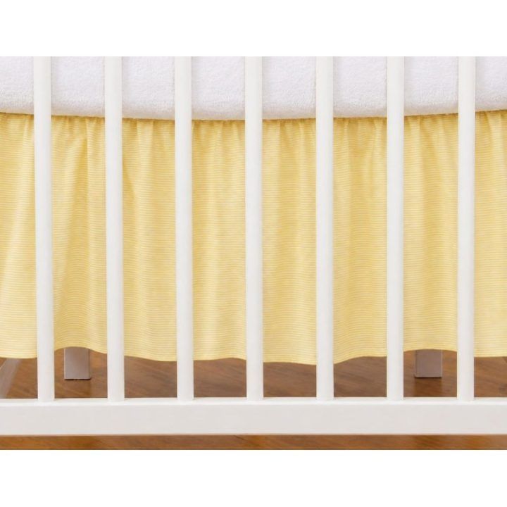 Lovyčių sijonas 120 × 60 cm geltonomis juostelėmis