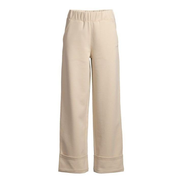 Moteriškos kelnės CASALL Aria Turn Up Straight Jogger, smėlio spalvos