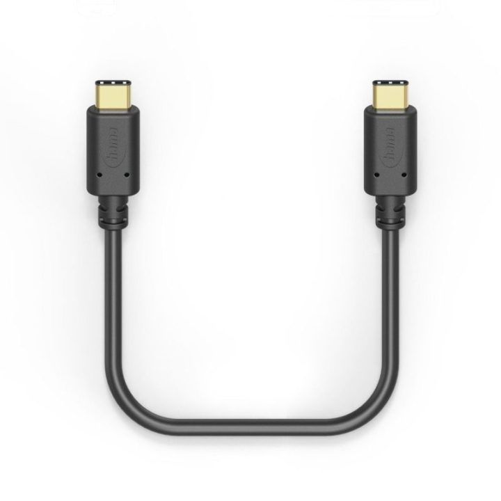 Hama USB-C į USB-C įkrovimo laidas 1,5 m, juodas