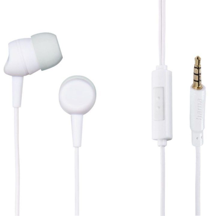 Hama Kooky į ausis įdedamos stereo ausinės, baltos