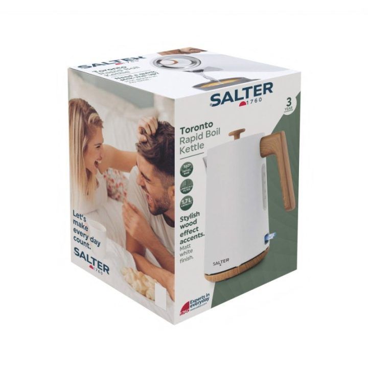Salter Toronto EK5822WHTVDE greito užvirimo virdulys, baltas