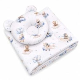 2 dalių kūdikio patalynės komplektas My Sweet Baby Blue Sky Bears