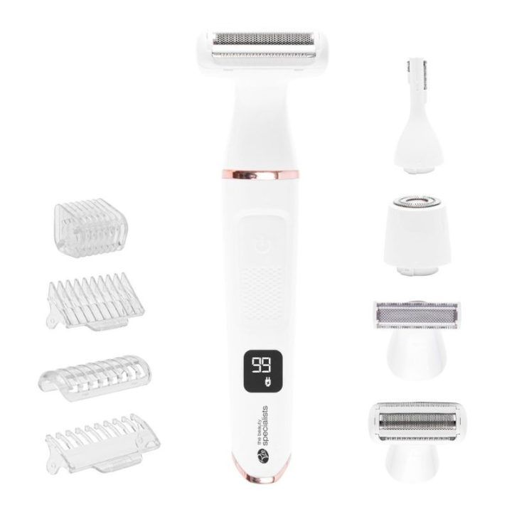 Rio Go Smooth 4-in-1 moteriškas skustuvas ir bikini trimeris, baltas