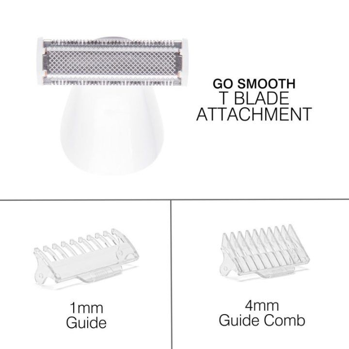 Rio Go Smooth 4-in-1 moteriškas skustuvas ir bikini trimeris, baltas