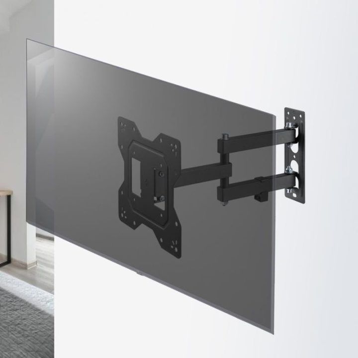 Universalus TV ir monitoriaus sieninis laikiklis 23–43", juodas