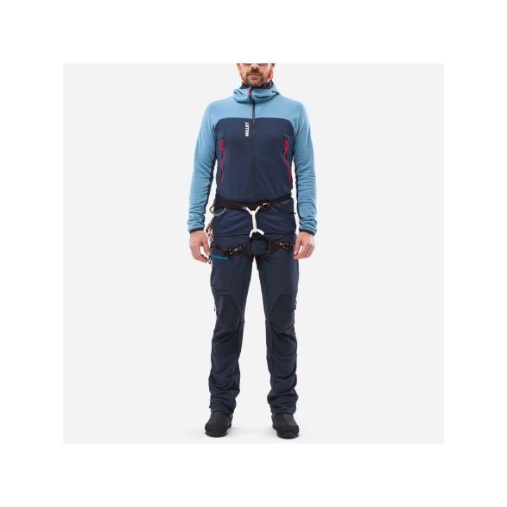 Vyriškas džemperis su gobtuvu MILLET Fusion Grid Hoodie, mėlynas