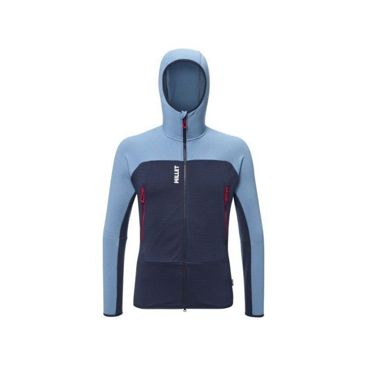 Vyriškas džemperis su gobtuvu MILLET Fusion Grid Hoodie, mėlynas