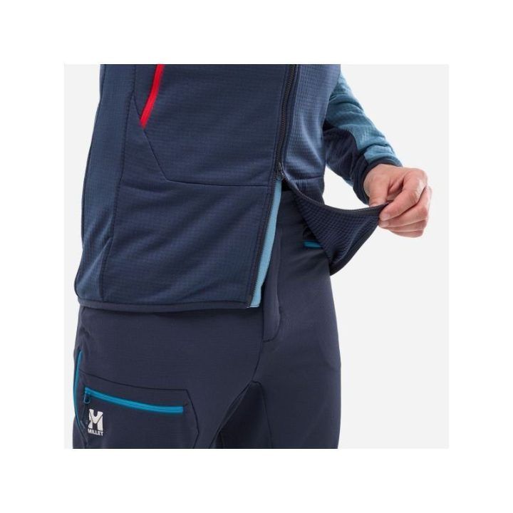 Vyriškas džemperis su gobtuvu MILLET Fusion Grid Hoodie, mėlynas