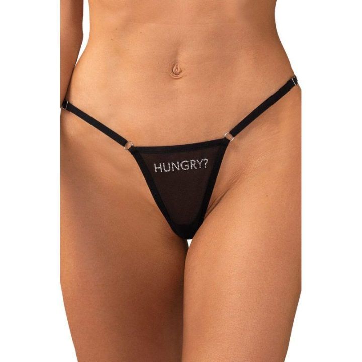 Stringai su užrašu „HUNGRY“ Obsessive
