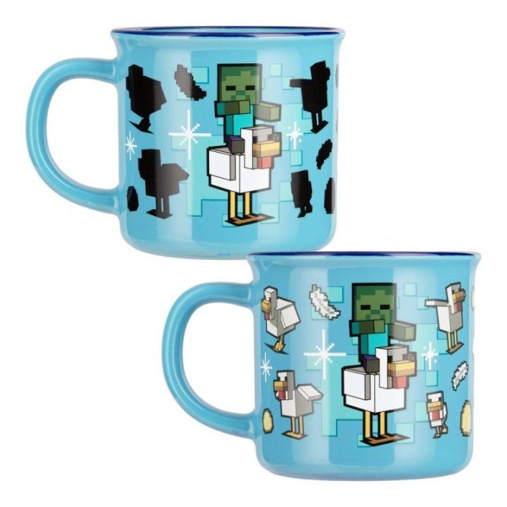 Paladone Minecraft Chicken Jockey termosikeičiantis puodelis, 350 ml