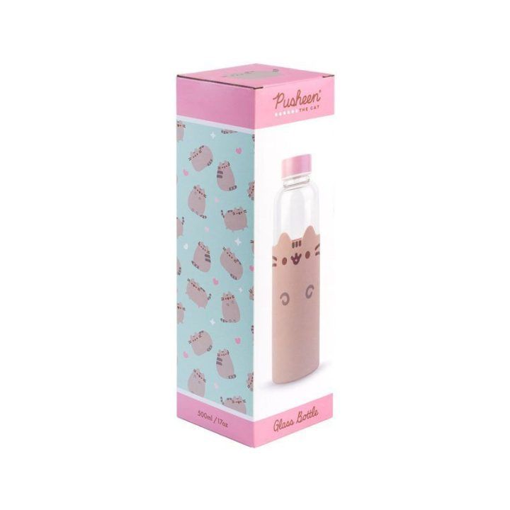 Pusheen stiklinė gertuvė, 500 ml