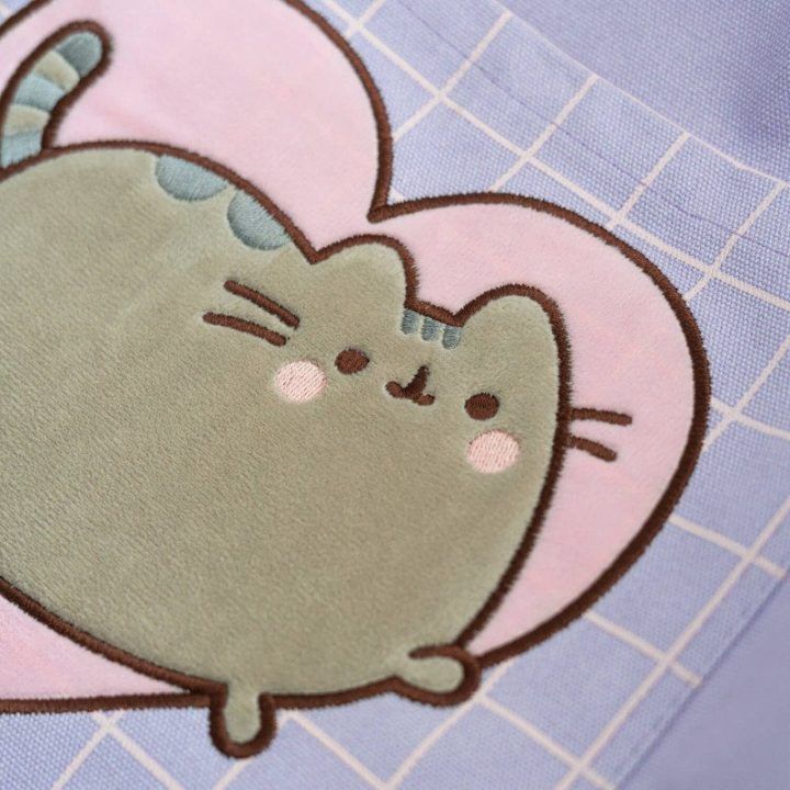 Pusheen medvilninis pečių krepšys, 41 × 37 cm