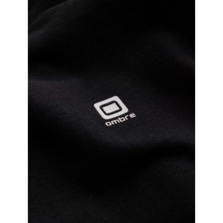 Vyriškas juodas ilgarankovis marškinėlis su logotipu