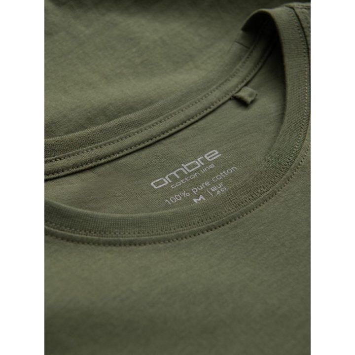 Vyriški chaki marškinėliai Ombre Clothing