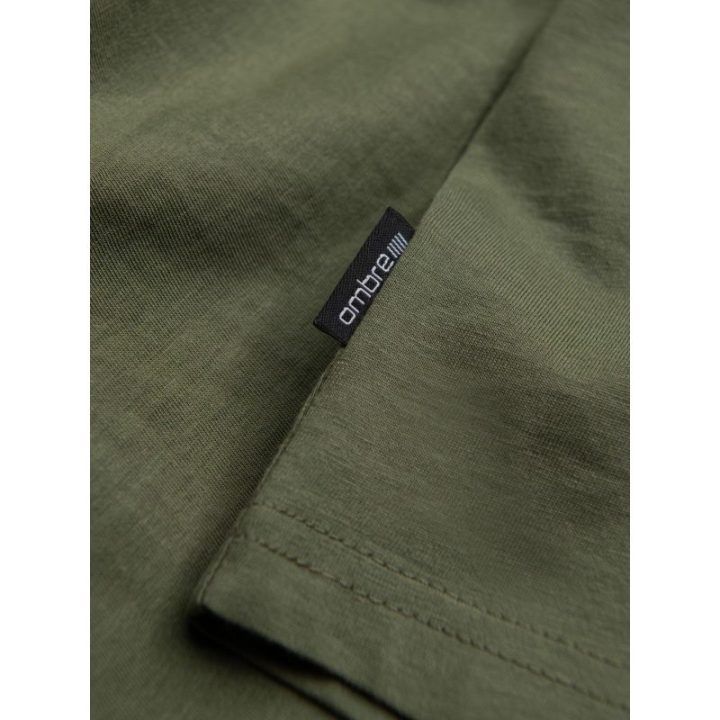 Vyriški chaki marškinėliai Ombre Clothing