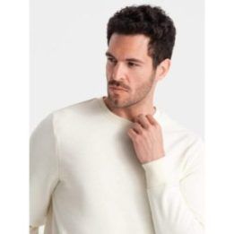 Vyriškas kreminis džemperis Ombre Clothing