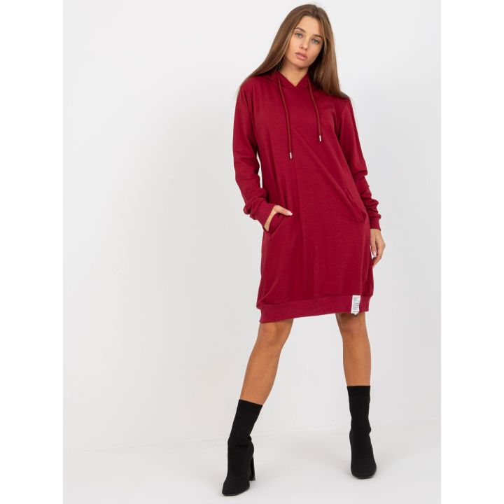 Bordo spalvos tunika