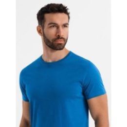 Vyriški mėlyni marškinėliai Ombre Clothing
