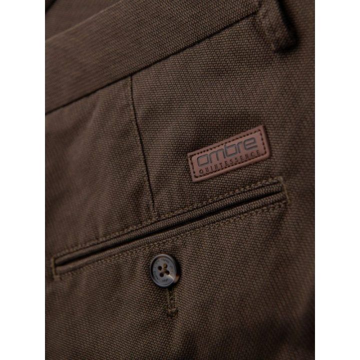 Vyriškos rudos chino kelnės, regular fit