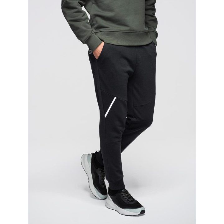 Vyriškos juodos jogger tipo kelnės