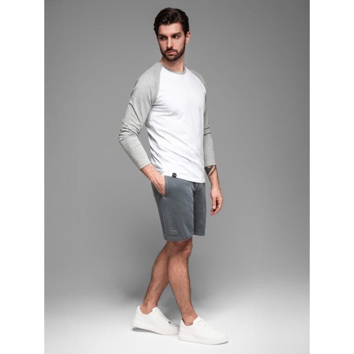 Vyriški tamsiai pilki laisvalaikio šortai Relaxed Fit