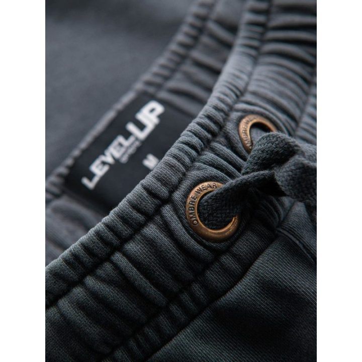 Vyriški tamsiai pilki laisvalaikio šortai Relaxed Fit