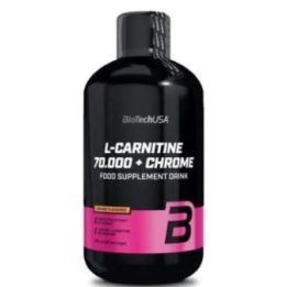 L-karnitino ir chromo skystas koncentratas BioTechUSA 500 ml, apelsinų skonio