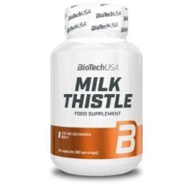 Pieno usnies kapsulės BioTechUSA Milk Thistle 60 kapsulių