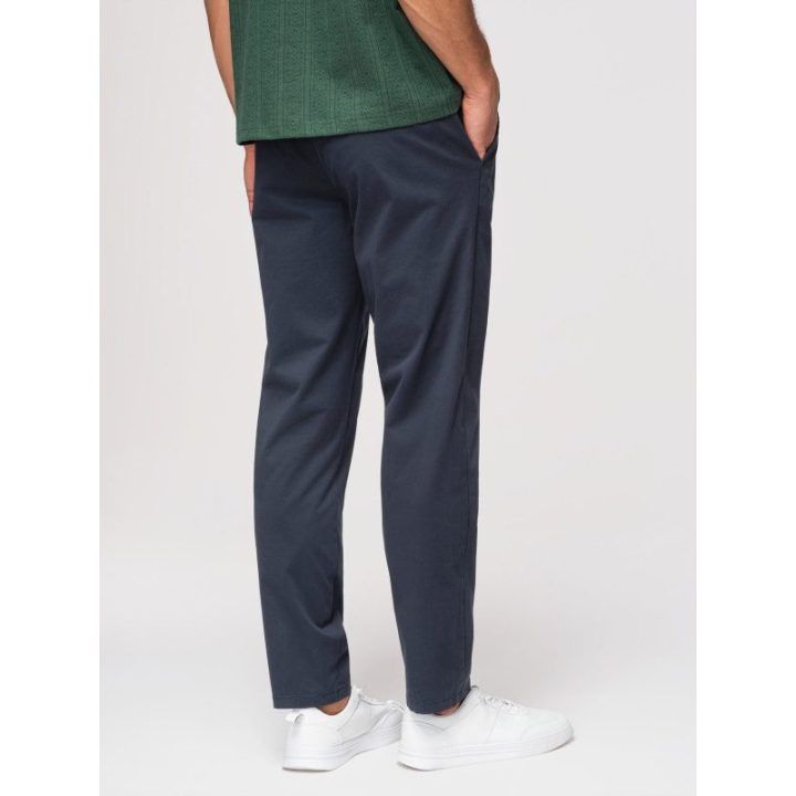 Vyriškos tamsiai mėlynos chino kelnės regular fit