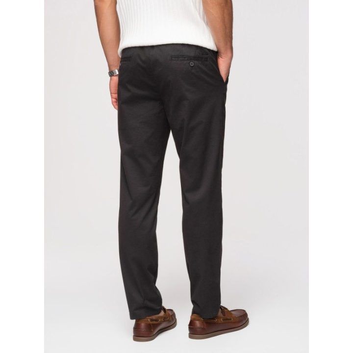 Vyriškos juodos chino kelnės regular fit