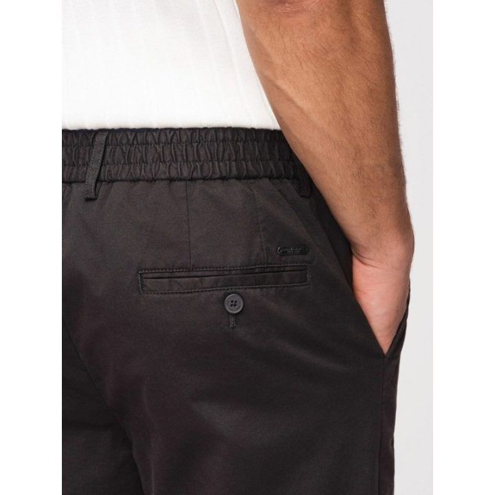 Vyriškos juodos chino kelnės regular fit