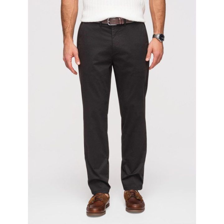 Vyriškos juodos chino kelnės regular fit