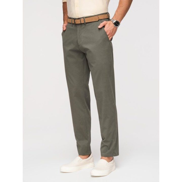 Vyriškos chaki chino kelnės regular fit