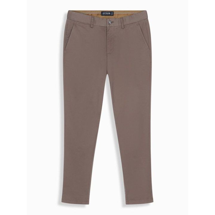 Vyriškos rudos chino kelnės regular fit