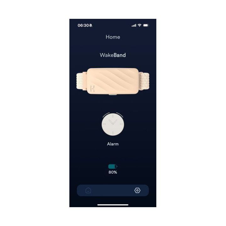 Kreminė tyliojo žadintuvo apyrankė Homedics WakeBand