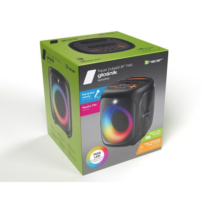 Tracer Cube20 BT TWS Bluetooth garsiakalbis, 20 W