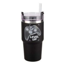 Paladone Xbox Gamer kelioninis puodelis su šiaudeliu, 600 ml